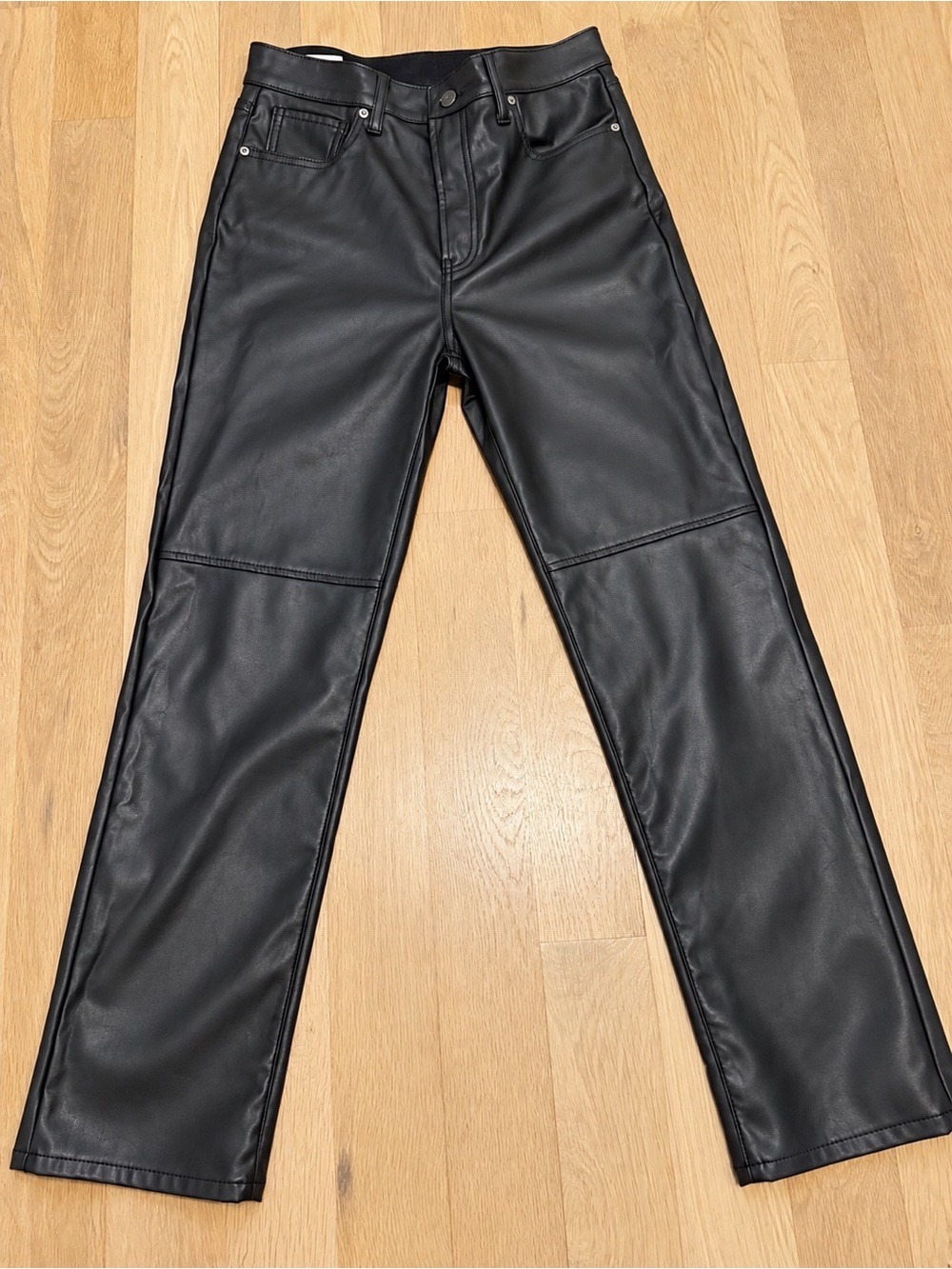 Black Faux Leather Women’s Jeans GAP